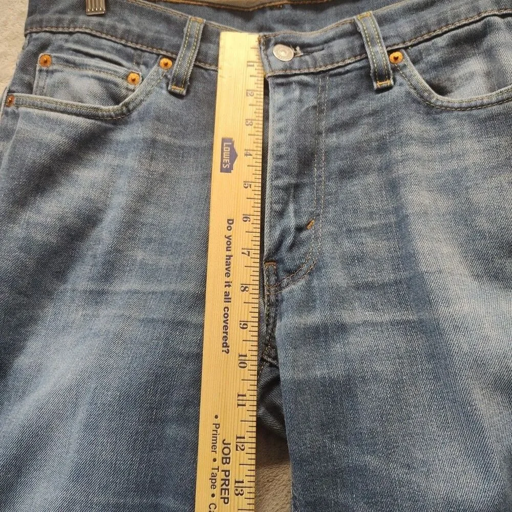 Levis 541 Men 32x30 Jeans Straight Leg Relaxed Fit Stretch Stone Wash Distressed